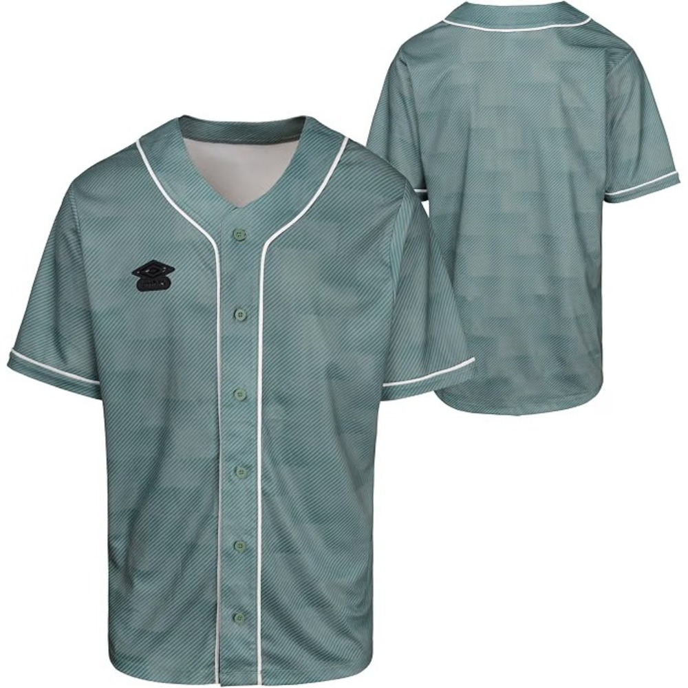 Umbro Men's Green Baseball Button Down Shirt Jersey Size Large New w/ Tags!